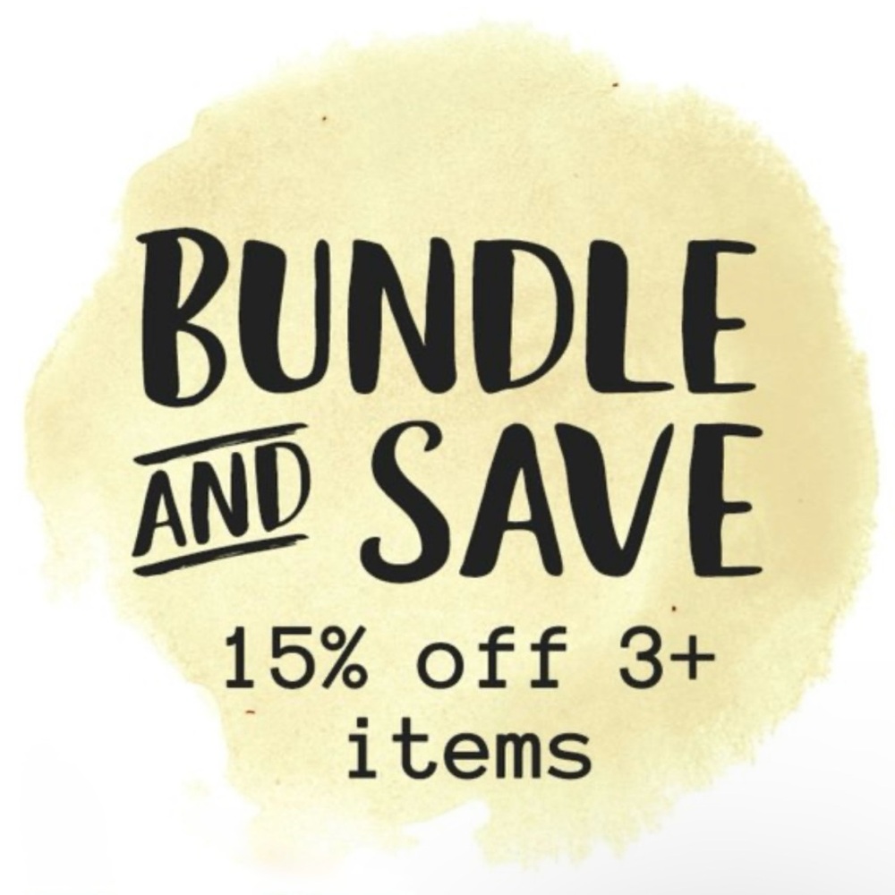 Bundle and purchase 3 items for 15% discount